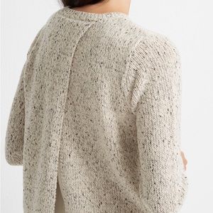 CLUB MONACO SPLIT BACK OPEN SWEATER